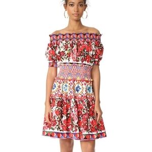 Indie XO Mini Ruffle Floral Off-The-Shoulder Dress Size S